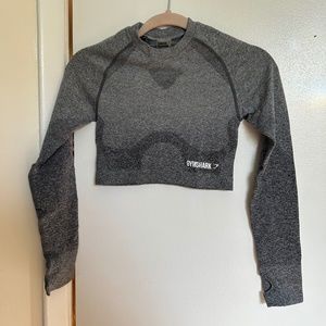 Gymshark Seamless Long Sleeve Crop - Gray